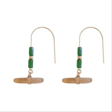 Simple and stylish earrings for irregular rock eardrop