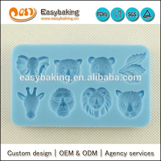 Customized animal head handmade silicone soap molds