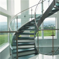 Bent double toughened laminated glass panels