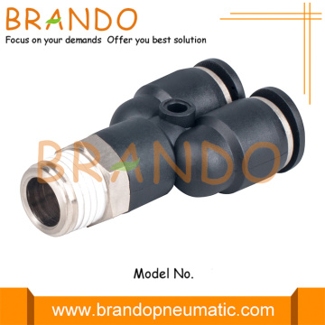 Male Y Type Plastic Quick Connect Pneumatic Fitting