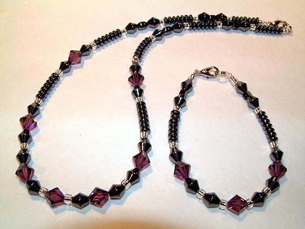 Hématite Set Darkred Bijoux