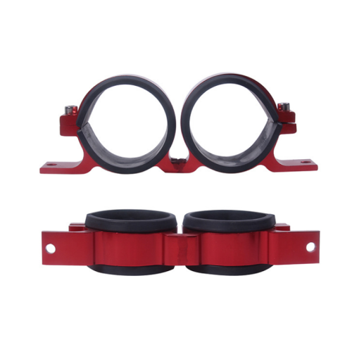 Oil pump double hole bracket clamp