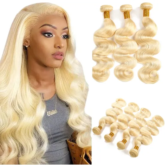 10A Raw Virgin Natural 613 Blonde Hair Bundles With Lace Frontal Closure Best 100 Percent Pure Chinese Hair Bundles