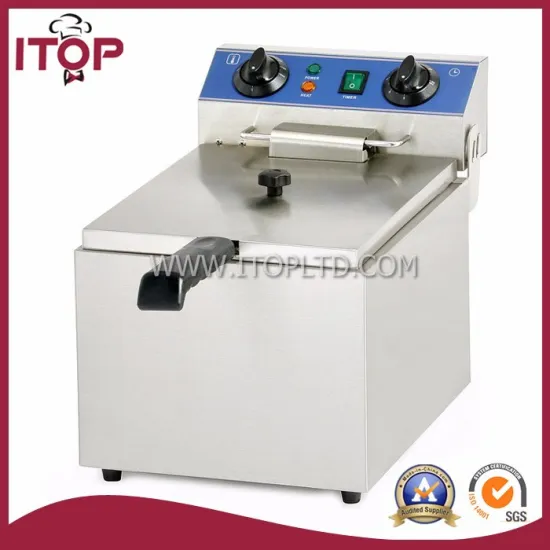 13L stainless steel industrial deep fat fryer