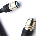 Customized Spring Coiled Cable With M12 Plug