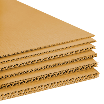High quality custom biodegradable flute cardboard carton packaging lining guard mat with wood pulp printed logo