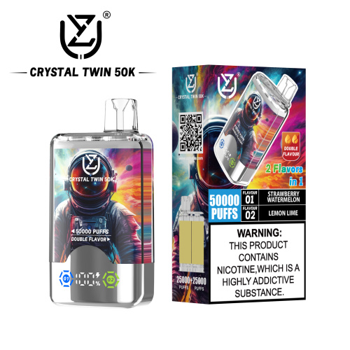 Uzy Cheap Disposable Vape Crystal Twins Double Flavors