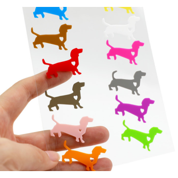 6PCS Dog Silicone Wine Glass Charms Tags