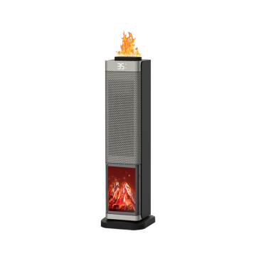 2000-W-Schnellheiz-PTC-Heizgerät mit 3D-Flamme und Luftbefeuchter