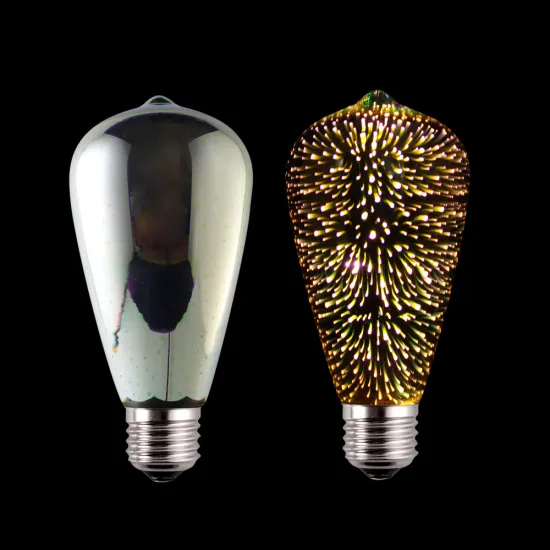 st64 fireworks color light decorative Christmas lighting cheap filament edison bulb led