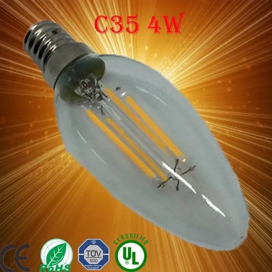120V UL 0.5W Replacement C7 Red Bulb E12 LED