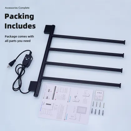 Smart Wall-Mounted Rotatable Electric Towel Rack