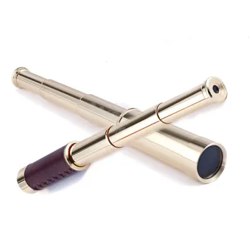 JAXY Pocket Brass Pirate High Power Single Tube Telescopic Monocular Telescope and Leather Belt Bag: The Perfect Nautical Observation Tool