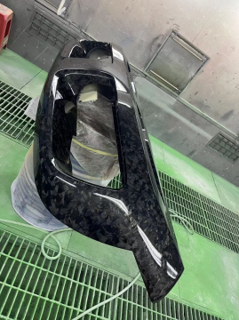 Carbon fiber front bumper for automobiles