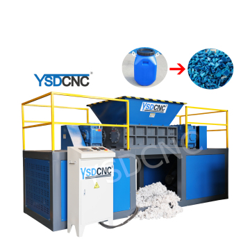 Καλύτερη τιμή HDPE PP Blue Barrel Shredder για τσάντες Jumbo και πλαστικά δοχεία