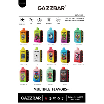 New Gazzbar Rocket 20k Puffs Vape Dual Mesh