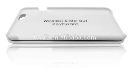 Mini Keyboard For Apple 6S with Slide Out Portective Case LED Back lIght Wireless Bluetooth Keyboard For Apple iPhone 6 6S