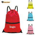Waterproof Polyester Sports Backpack Drawstring Bag