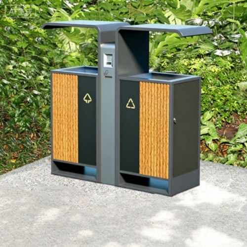 Branded Stainless Steel Garbage Container Outdoor