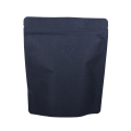 Bolsa de café tostada Ziplock negra con acabado mate bolsas empaque flexible