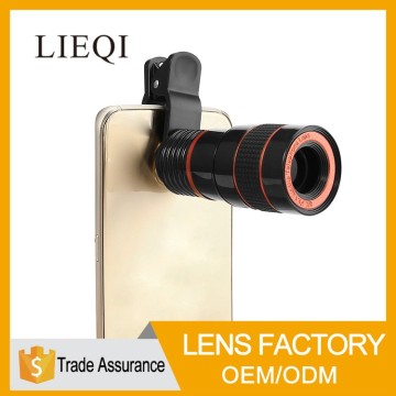 Wholesale 8x zoom plastic telescope lens with clip for iphone6