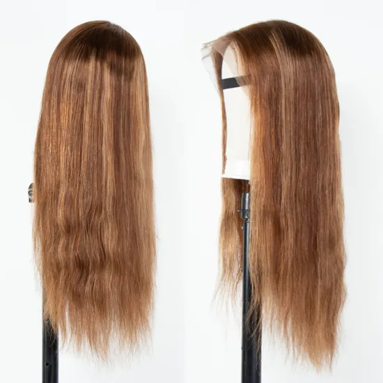 Megalook  Human Hair Lace Front Wigs , Piano Color 13x4 Highlight Lace Frontal Straight Ombre Wigs