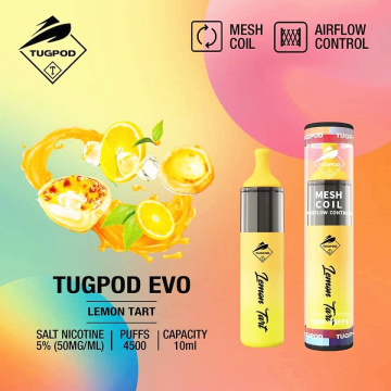 Tugboat Evo 4500 퍼프 일회용 vape 장치 Essenvape