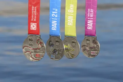 2018 Vancouver Marathon Finishers Medal