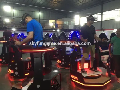 Virtual reality simulation coin operated standing vr shooting games