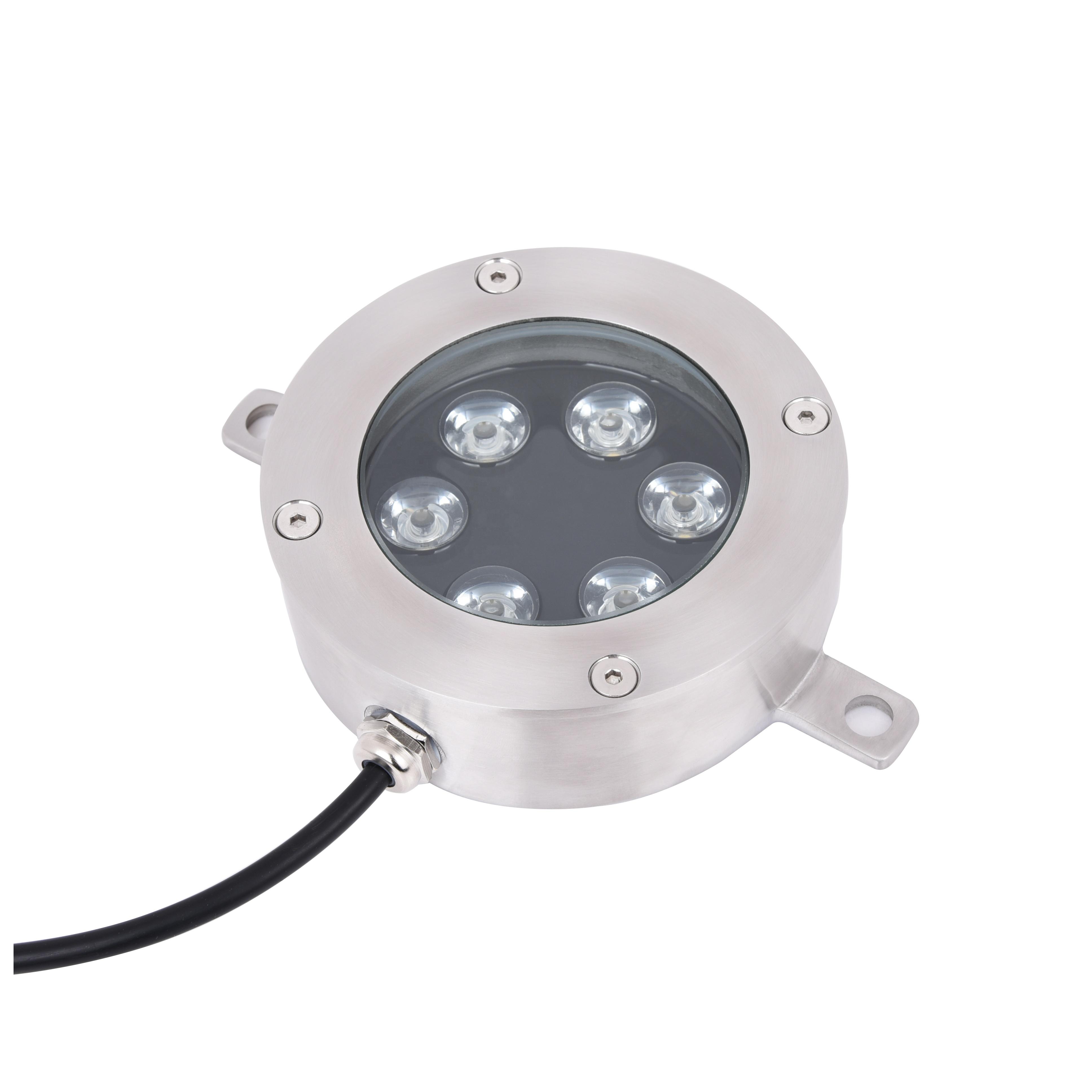 Lampu pancut LED 6W yang dipasang di bawah cahaya bawah air