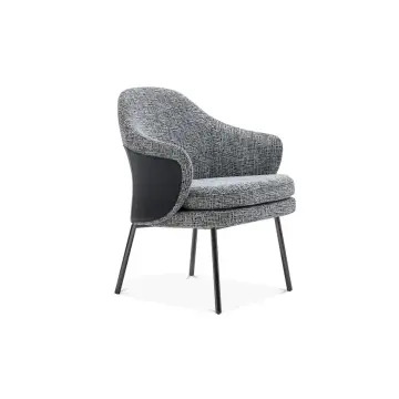 Modern dining table chair with Solid Wood Legs