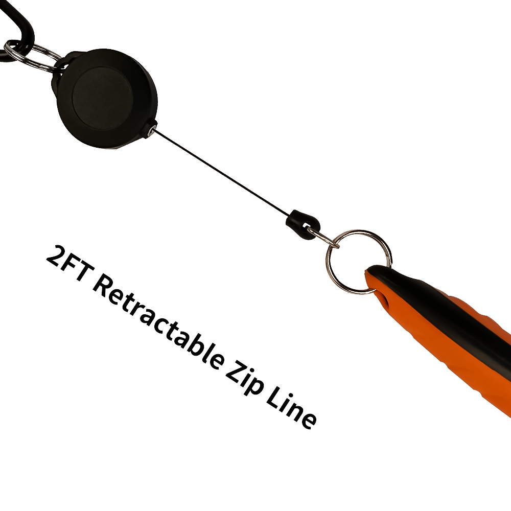 golf brush with retractable zip line