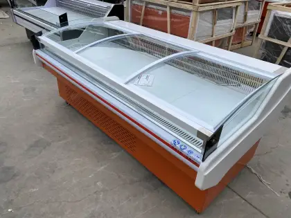 Glass Display Cabinet for Cooked Deli Dishes and Meat Freezer