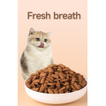 Comida de gato recheado com lanche de estimação de várias nutrição