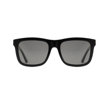 Square UV400 Men Nylon Polarisé Nuances Acetate Sunglasses