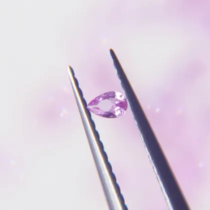 Natural Pink Sapphire Teardrop Shaped Loose Pink Stone