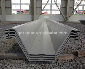 W profile 750-900mm cold rolled coated plate pile
