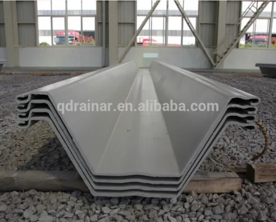 W profile 750-900mm cold rolled coated plate pile