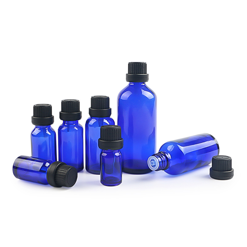 Blue 20ml Glass Essential Oil Bottle