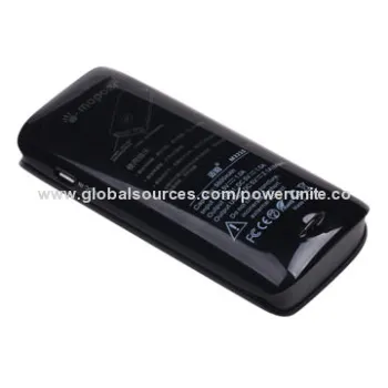 Fashionable Dual-USB Port 4,400mAh Mobile Charger, 5V/1A/ 5V/2.1A Input