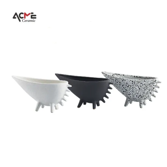 New Attractive Small Tabletop Ceramic Vase Decorations: Enhance Your Home or Hotel Desk with Unique Design Plates