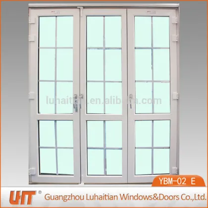Latest design wooden doors upvc bi-folding door with sound insulation