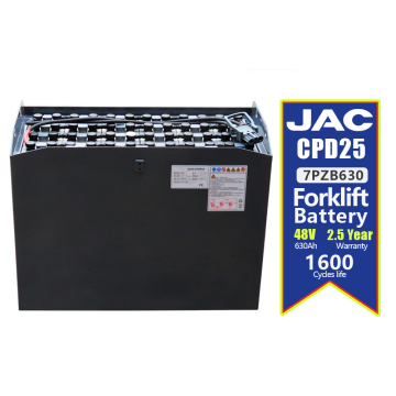Batterie de traction 8pzs640 JAC Batterie de chariot élévateur 48V 640AH
