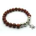 Natural Goldstone Bracelet Gemstone Beads jewelry alloy pendants