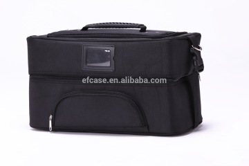 PROFESSIONAL BLACK NYLON CARRYING COSMETIC CASE,BEAUTY CASE