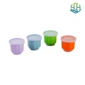 4 petits conteneurs de stockage de gelée