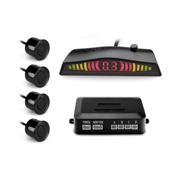18mm Sensor Eye Parking Sensor with Step-up Sound Frequency, Adjustable Volume - 4 Sensors Parking Radar