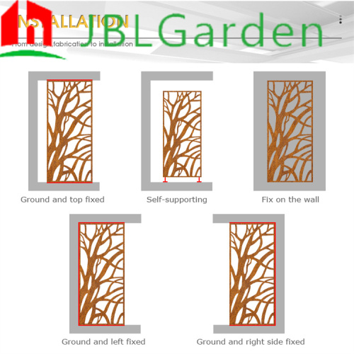 Garden Outdoor Wall Corten Steel Panel Screen