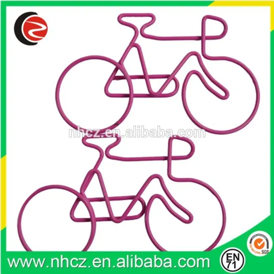 Bike shaped paper clip