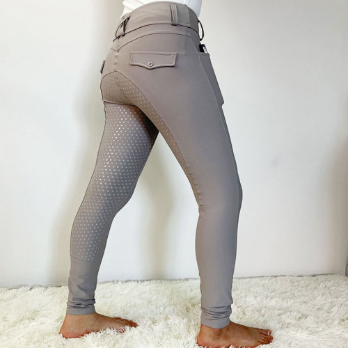 NEW Premium Gray Women Breeches Equestrian Leggings